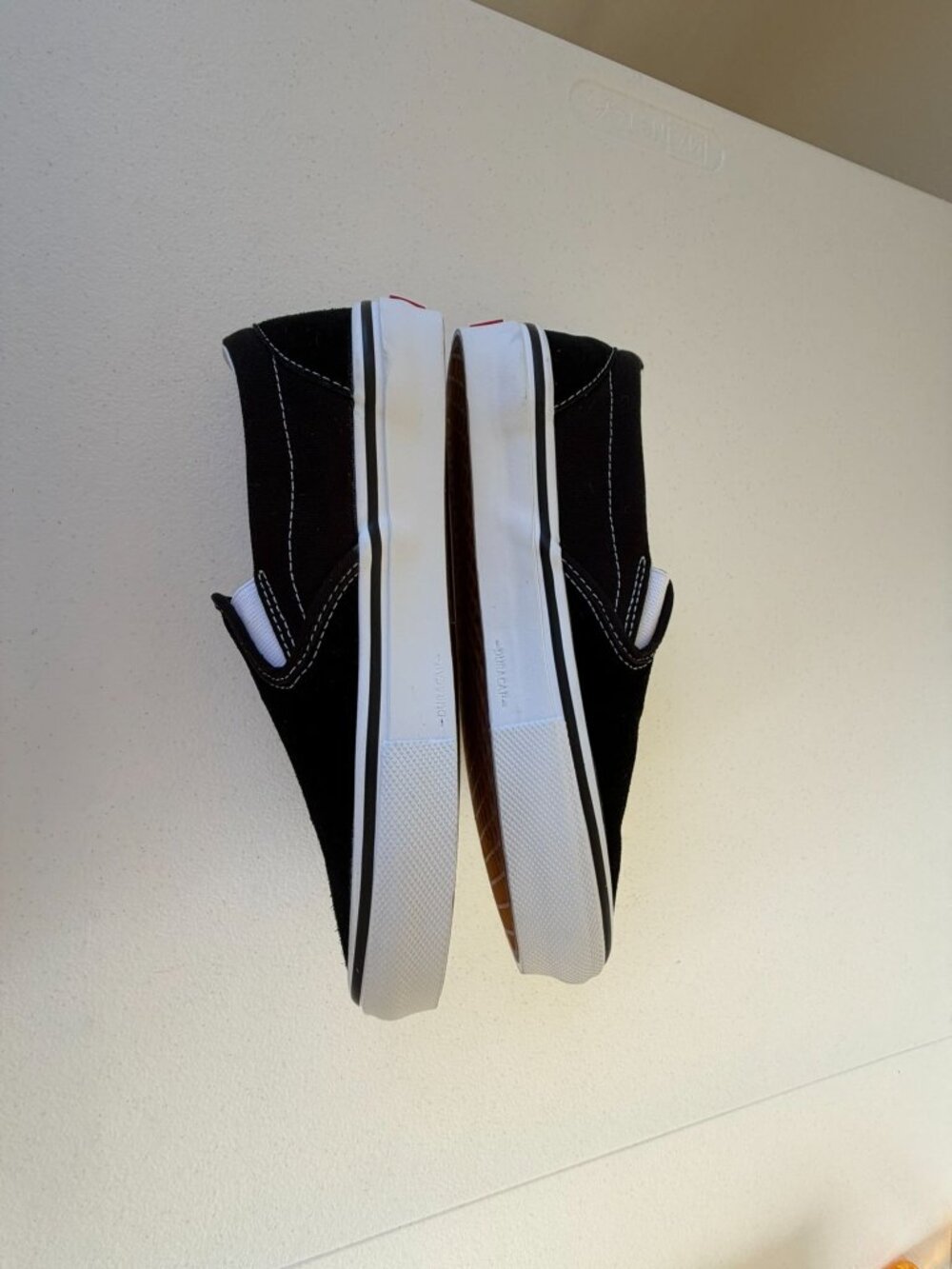 Vans Skate Classic Slip On PopCush Black White Sneakers Men's 5.5 Streetwear NEW - Picture 8 of 12